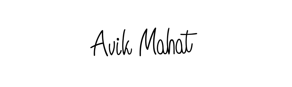 How to make Avik Mahat signature? Angelique-Rose-font-FFP is a professional autograph style. Create handwritten signature for Avik Mahat name. Avik Mahat signature style 5 images and pictures png