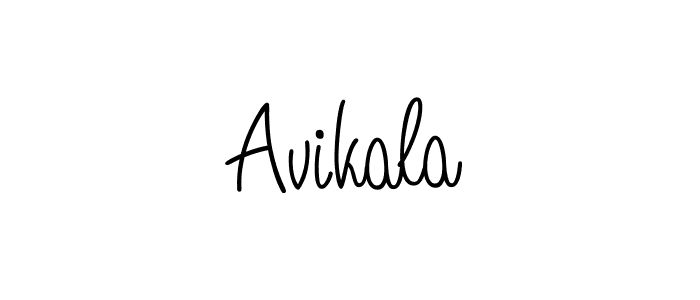 Avikala stylish signature style. Best Handwritten Sign (Angelique-Rose-font-FFP) for my name. Handwritten Signature Collection Ideas for my name Avikala. Avikala signature style 5 images and pictures png