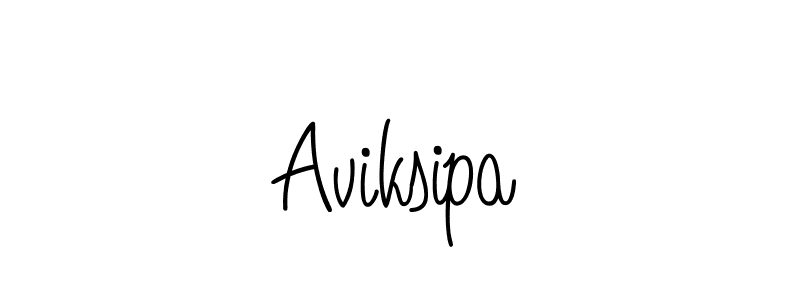 How to Draw Aviksipa signature style? Angelique-Rose-font-FFP is a latest design signature styles for name Aviksipa. Aviksipa signature style 5 images and pictures png