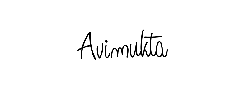 Use a signature maker to create a handwritten signature online. With this signature software, you can design (Angelique-Rose-font-FFP) your own signature for name Avimukta. Avimukta signature style 5 images and pictures png