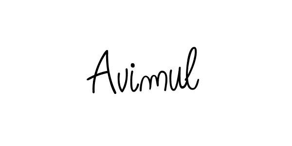 How to make Avimul name signature. Use Angelique-Rose-font-FFP style for creating short signs online. This is the latest handwritten sign. Avimul signature style 5 images and pictures png