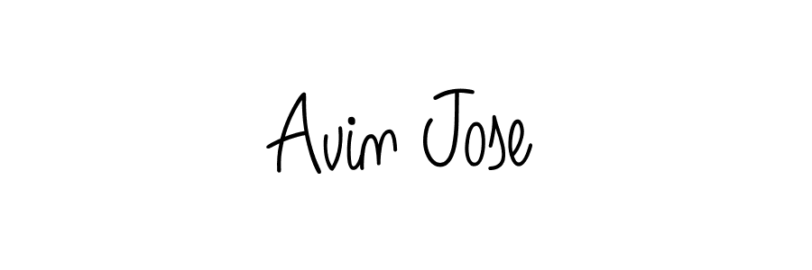 if you are searching for the best signature style for your name Avin Jose. so please give up your signature search. here we have designed multiple signature styles  using Angelique-Rose-font-FFP. Avin Jose signature style 5 images and pictures png