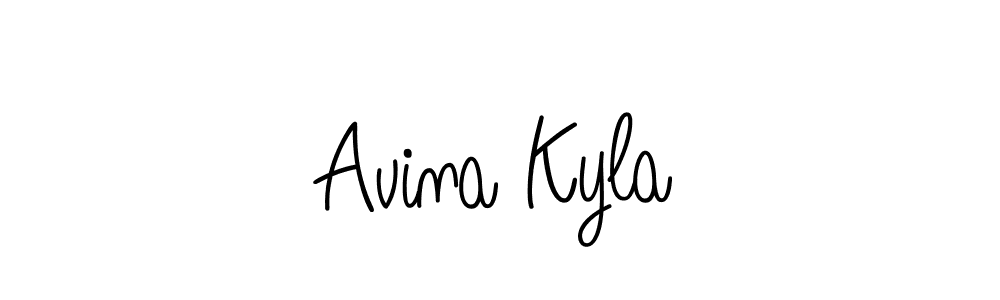 The best way (Angelique-Rose-font-FFP) to make a short signature is to pick only two or three words in your name. The name Avina Kyla include a total of six letters. For converting this name. Avina Kyla signature style 5 images and pictures png