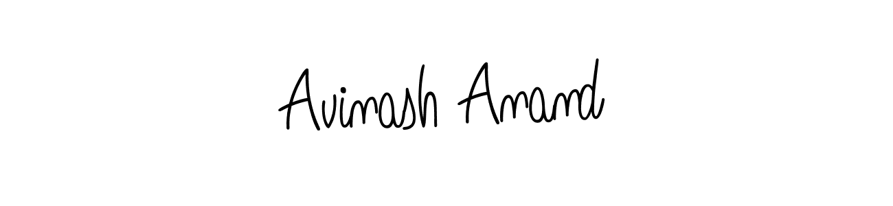 Use a signature maker to create a handwritten signature online. With this signature software, you can design (Angelique-Rose-font-FFP) your own signature for name Avinash Anand. Avinash Anand signature style 5 images and pictures png