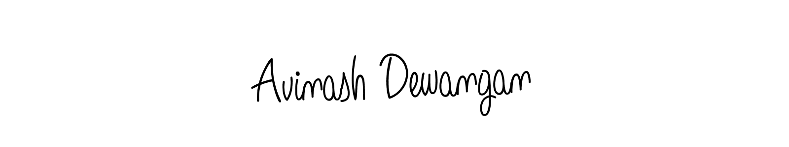 Use a signature maker to create a handwritten signature online. With this signature software, you can design (Angelique-Rose-font-FFP) your own signature for name Avinash Dewangan. Avinash Dewangan signature style 5 images and pictures png
