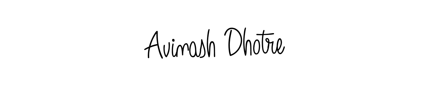 Create a beautiful signature design for name Avinash Dhotre. With this signature (Angelique-Rose-font-FFP) fonts, you can make a handwritten signature for free. Avinash Dhotre signature style 5 images and pictures png