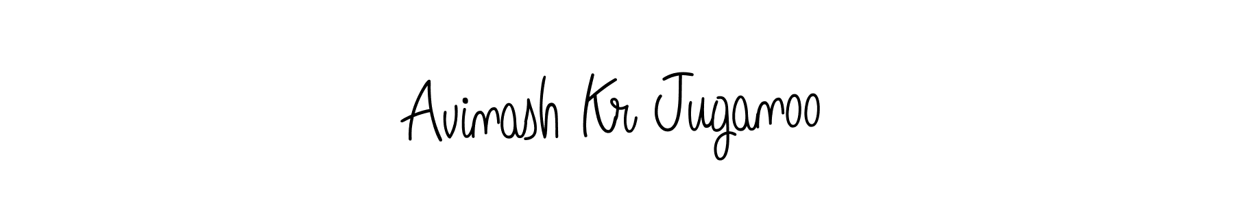 if you are searching for the best signature style for your name Avinash Kr Juganoo. so please give up your signature search. here we have designed multiple signature styles  using Angelique-Rose-font-FFP. Avinash Kr Juganoo signature style 5 images and pictures png