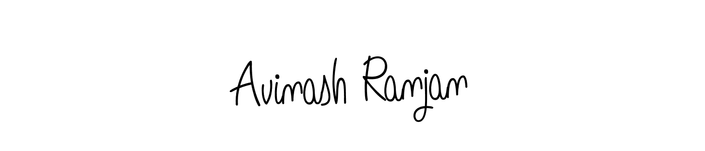 The best way (Angelique-Rose-font-FFP) to make a short signature is to pick only two or three words in your name. The name Avinash Ranjan include a total of six letters. For converting this name. Avinash Ranjan signature style 5 images and pictures png