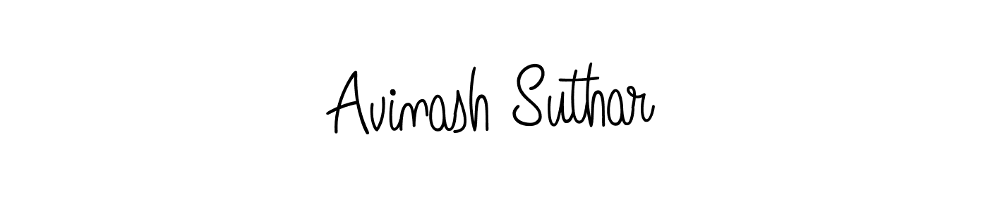 How to make Avinash Suthar signature? Angelique-Rose-font-FFP is a professional autograph style. Create handwritten signature for Avinash Suthar name. Avinash Suthar signature style 5 images and pictures png