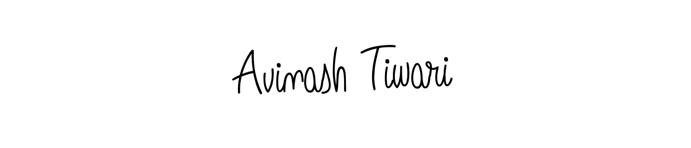 Use a signature maker to create a handwritten signature online. With this signature software, you can design (Angelique-Rose-font-FFP) your own signature for name Avinash Tiwari. Avinash Tiwari signature style 5 images and pictures png