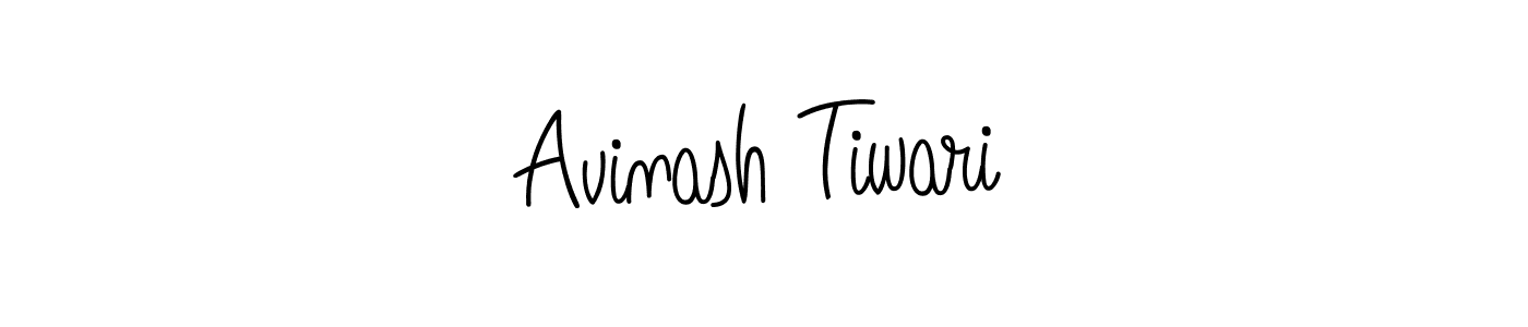 The best way (Angelique-Rose-font-FFP) to make a short signature is to pick only two or three words in your name. The name Avinash Tiwari include a total of six letters. For converting this name. Avinash Tiwari signature style 5 images and pictures png