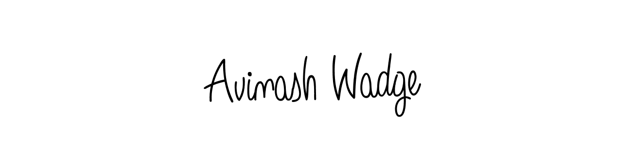 How to make Avinash Wadge signature? Angelique-Rose-font-FFP is a professional autograph style. Create handwritten signature for Avinash Wadge name. Avinash Wadge signature style 5 images and pictures png