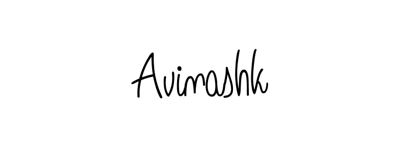 Use a signature maker to create a handwritten signature online. With this signature software, you can design (Angelique-Rose-font-FFP) your own signature for name Avinashk. Avinashk signature style 5 images and pictures png