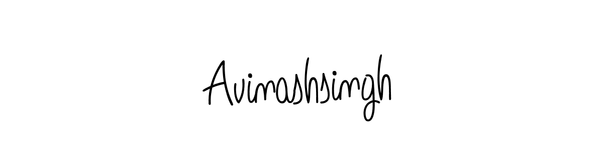 Avinashsingh stylish signature style. Best Handwritten Sign (Angelique-Rose-font-FFP) for my name. Handwritten Signature Collection Ideas for my name Avinashsingh. Avinashsingh signature style 5 images and pictures png