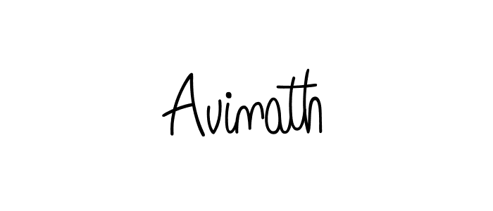 How to make Avinath name signature. Use Angelique-Rose-font-FFP style for creating short signs online. This is the latest handwritten sign. Avinath signature style 5 images and pictures png