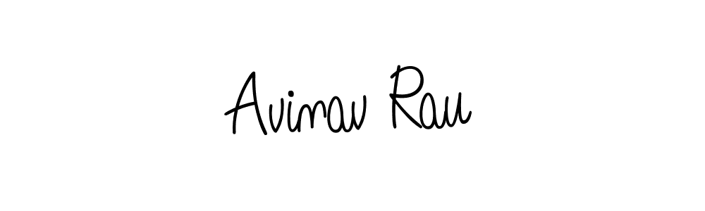 How to make Avinav Rau name signature. Use Angelique-Rose-font-FFP style for creating short signs online. This is the latest handwritten sign. Avinav Rau signature style 5 images and pictures png