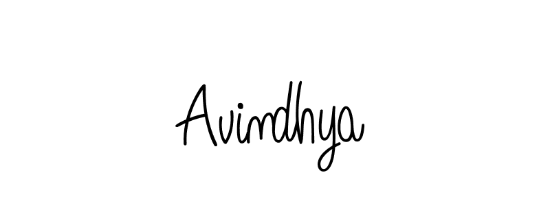 Make a beautiful signature design for name Avindhya. With this signature (Angelique-Rose-font-FFP) style, you can create a handwritten signature for free. Avindhya signature style 5 images and pictures png