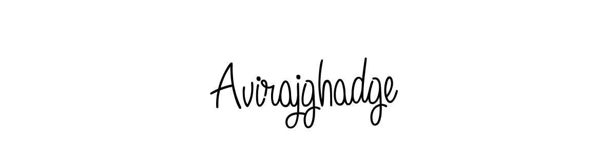 Use a signature maker to create a handwritten signature online. With this signature software, you can design (Angelique-Rose-font-FFP) your own signature for name Avirajghadge. Avirajghadge signature style 5 images and pictures png