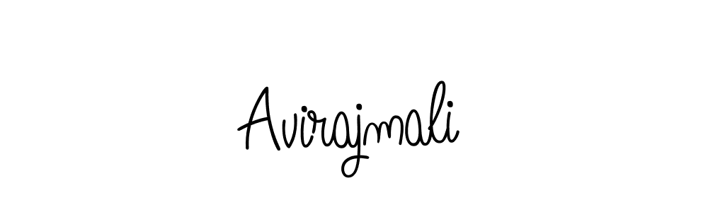 Use a signature maker to create a handwritten signature online. With this signature software, you can design (Angelique-Rose-font-FFP) your own signature for name Avirajmali. Avirajmali signature style 5 images and pictures png