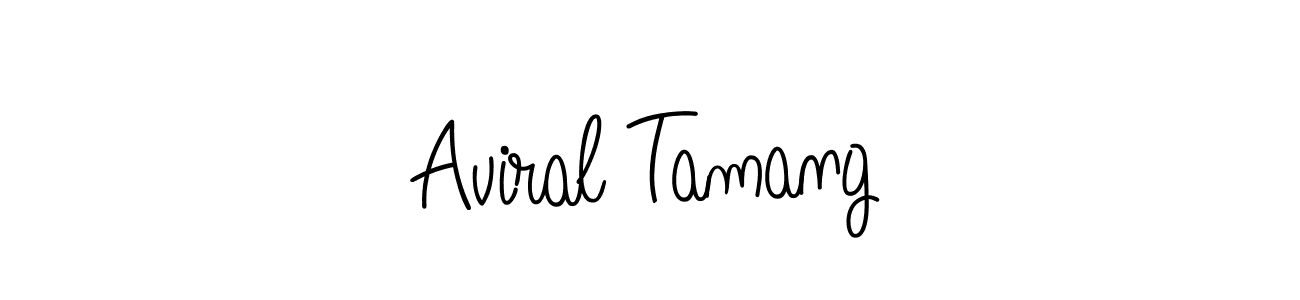 Aviral Tamang stylish signature style. Best Handwritten Sign (Angelique-Rose-font-FFP) for my name. Handwritten Signature Collection Ideas for my name Aviral Tamang. Aviral Tamang signature style 5 images and pictures png