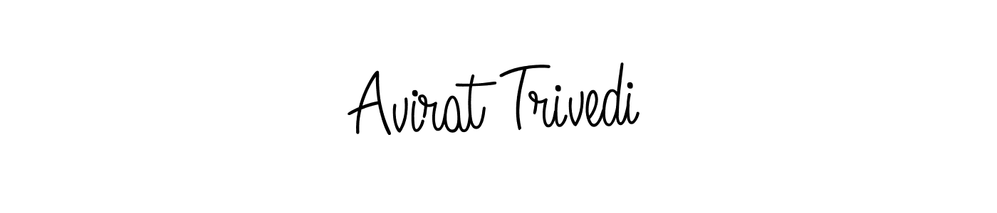 How to make Avirat Trivedi name signature. Use Angelique-Rose-font-FFP style for creating short signs online. This is the latest handwritten sign. Avirat Trivedi signature style 5 images and pictures png