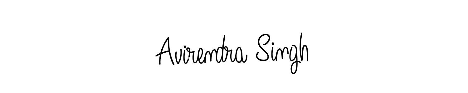 You should practise on your own different ways (Angelique-Rose-font-FFP) to write your name (Avirendra Singh) in signature. don't let someone else do it for you. Avirendra Singh signature style 5 images and pictures png