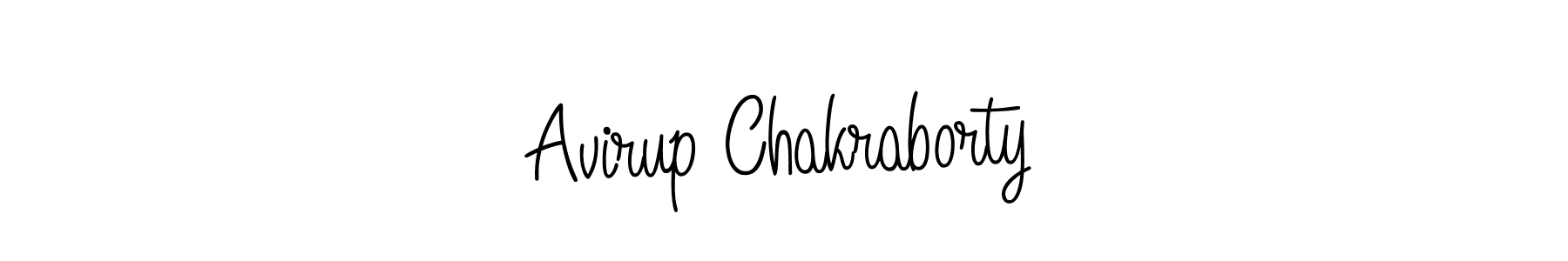 The best way (Angelique-Rose-font-FFP) to make a short signature is to pick only two or three words in your name. The name Avirup Chakraborty include a total of six letters. For converting this name. Avirup Chakraborty signature style 5 images and pictures png