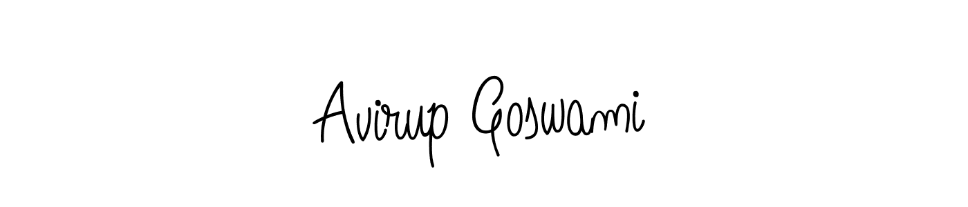 Design your own signature with our free online signature maker. With this signature software, you can create a handwritten (Angelique-Rose-font-FFP) signature for name Avirup Goswami. Avirup Goswami signature style 5 images and pictures png