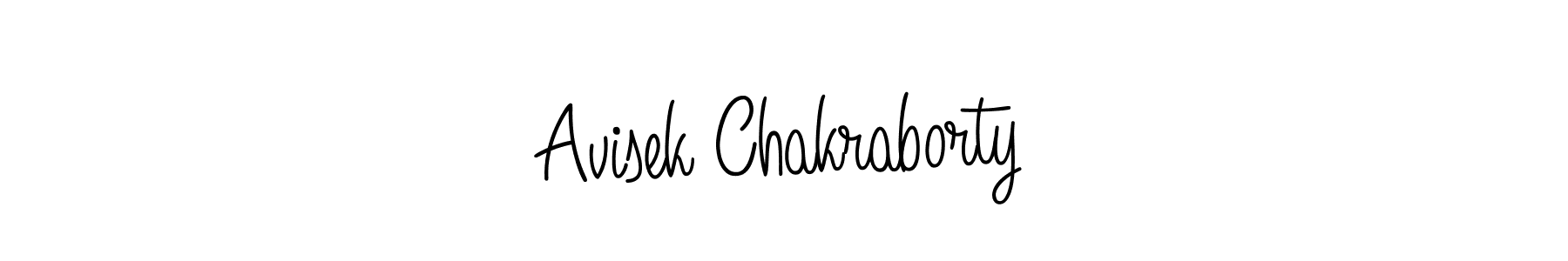 Avisek Chakraborty stylish signature style. Best Handwritten Sign (Angelique-Rose-font-FFP) for my name. Handwritten Signature Collection Ideas for my name Avisek Chakraborty. Avisek Chakraborty signature style 5 images and pictures png