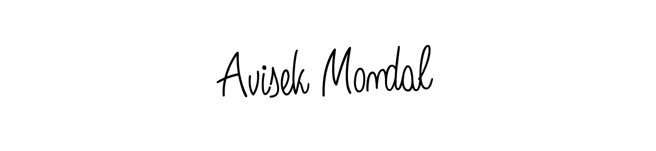 You should practise on your own different ways (Angelique-Rose-font-FFP) to write your name (Avisek Mondal) in signature. don't let someone else do it for you. Avisek Mondal signature style 5 images and pictures png