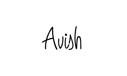 How to make Avish name signature. Use Angelique-Rose-font-FFP style for creating short signs online. This is the latest handwritten sign. Avish signature style 5 images and pictures png