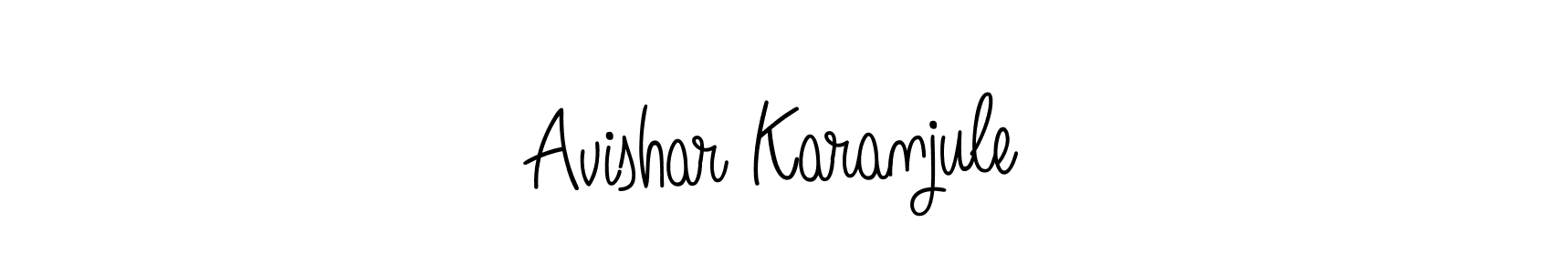 This is the best signature style for the Avishar Karanjule name. Also you like these signature font (Angelique-Rose-font-FFP). Mix name signature. Avishar Karanjule signature style 5 images and pictures png