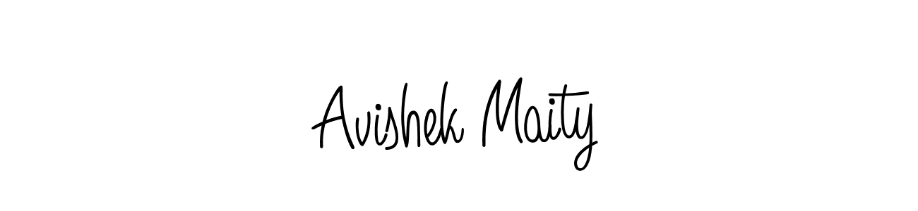 How to make Avishek Maity signature? Angelique-Rose-font-FFP is a professional autograph style. Create handwritten signature for Avishek Maity name. Avishek Maity signature style 5 images and pictures png
