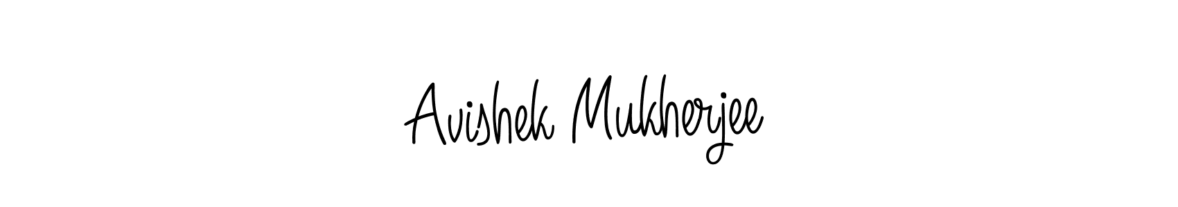 Avishek Mukherjee stylish signature style. Best Handwritten Sign (Angelique-Rose-font-FFP) for my name. Handwritten Signature Collection Ideas for my name Avishek Mukherjee. Avishek Mukherjee signature style 5 images and pictures png