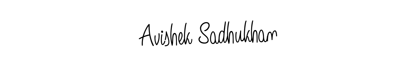 Avishek Sadhukhan stylish signature style. Best Handwritten Sign (Angelique-Rose-font-FFP) for my name. Handwritten Signature Collection Ideas for my name Avishek Sadhukhan. Avishek Sadhukhan signature style 5 images and pictures png