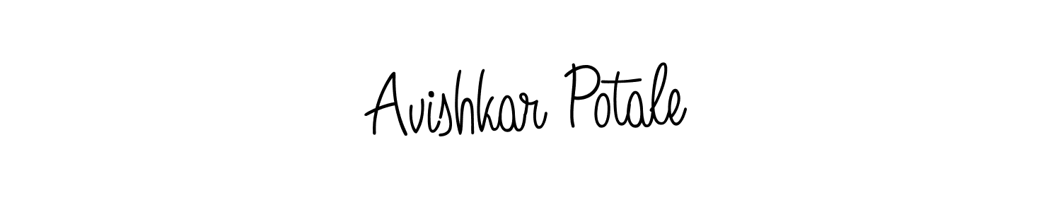 Avishkar Potale stylish signature style. Best Handwritten Sign (Angelique-Rose-font-FFP) for my name. Handwritten Signature Collection Ideas for my name Avishkar Potale. Avishkar Potale signature style 5 images and pictures png