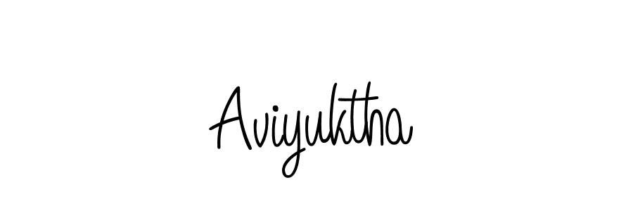 Make a beautiful signature design for name Aviyuktha. With this signature (Angelique-Rose-font-FFP) style, you can create a handwritten signature for free. Aviyuktha signature style 5 images and pictures png