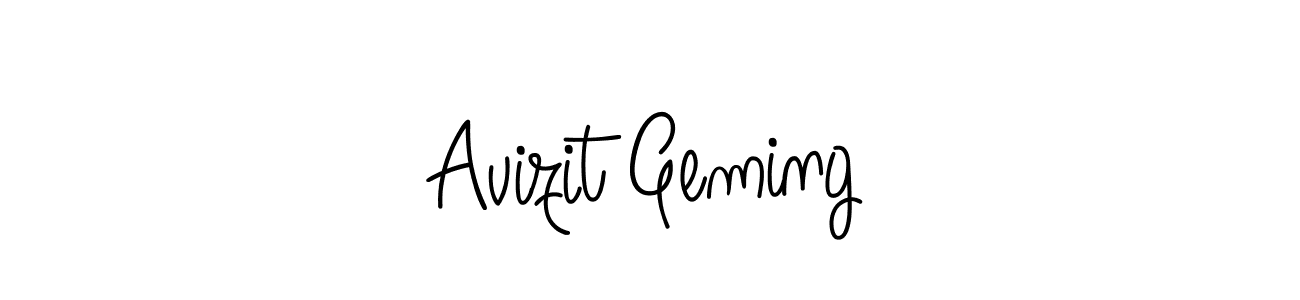 Avizit Geming stylish signature style. Best Handwritten Sign (Angelique-Rose-font-FFP) for my name. Handwritten Signature Collection Ideas for my name Avizit Geming. Avizit Geming signature style 5 images and pictures png