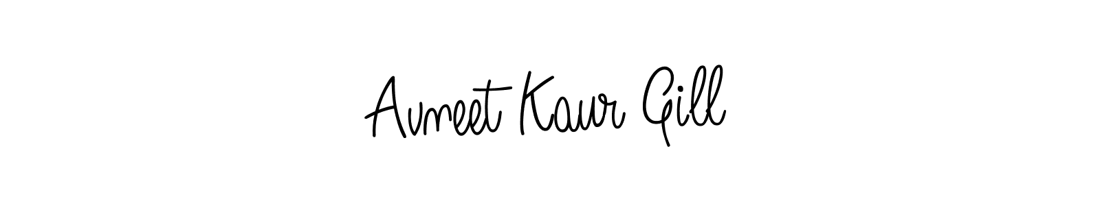 Also You can easily find your signature by using the search form. We will create Avneet Kaur Gill name handwritten signature images for you free of cost using Angelique-Rose-font-FFP sign style. Avneet Kaur Gill signature style 5 images and pictures png