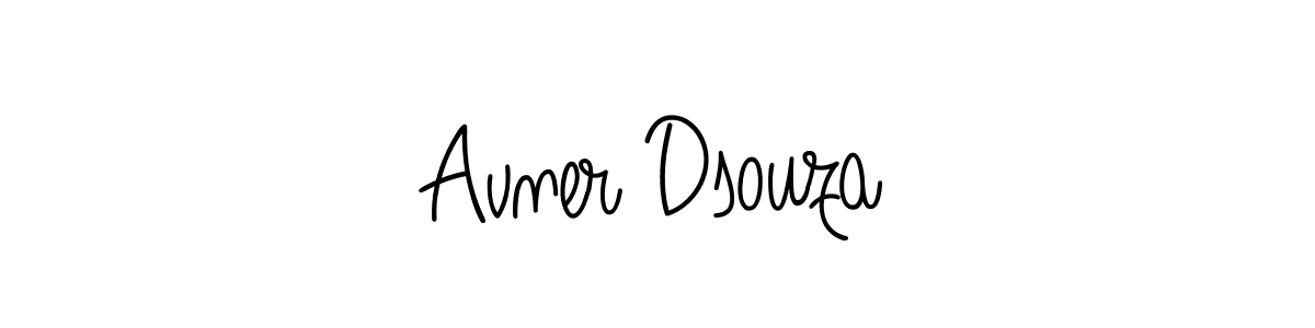 Create a beautiful signature design for name Avner Dsouza. With this signature (Angelique-Rose-font-FFP) fonts, you can make a handwritten signature for free. Avner Dsouza signature style 5 images and pictures png