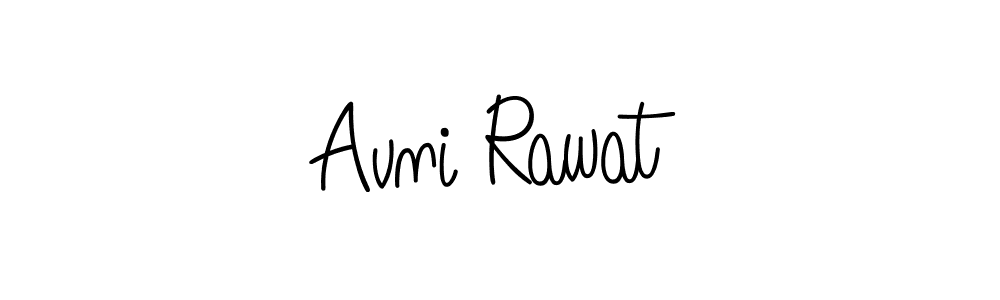 Create a beautiful signature design for name Avni Rawat. With this signature (Angelique-Rose-font-FFP) fonts, you can make a handwritten signature for free. Avni Rawat signature style 5 images and pictures png