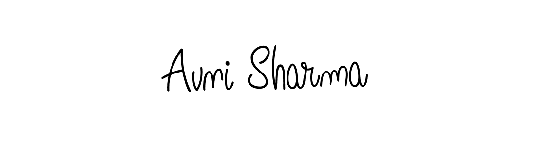 if you are searching for the best signature style for your name Avni Sharma. so please give up your signature search. here we have designed multiple signature styles  using Angelique-Rose-font-FFP. Avni Sharma signature style 5 images and pictures png