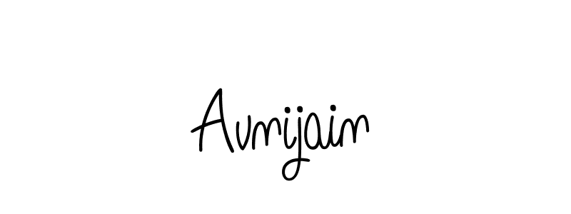 Create a beautiful signature design for name Avnijain. With this signature (Angelique-Rose-font-FFP) fonts, you can make a handwritten signature for free. Avnijain signature style 5 images and pictures png