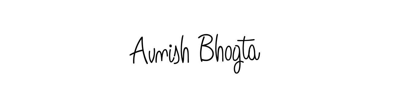 Design your own signature with our free online signature maker. With this signature software, you can create a handwritten (Angelique-Rose-font-FFP) signature for name Avnish Bhogta. Avnish Bhogta signature style 5 images and pictures png