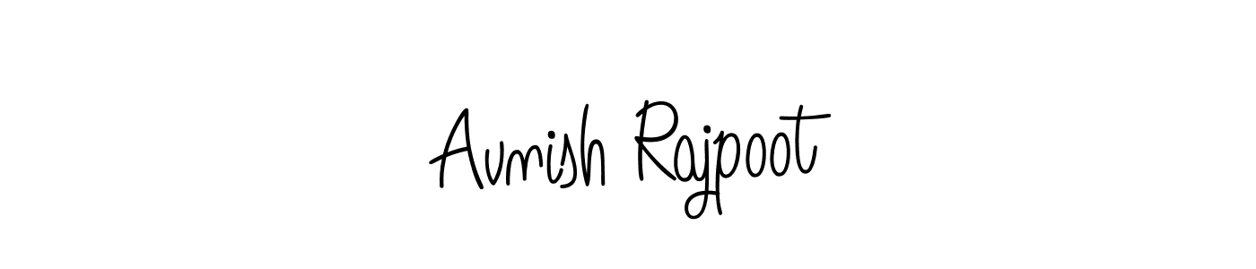 Make a beautiful signature design for name Avnish Rajpoot. With this signature (Angelique-Rose-font-FFP) style, you can create a handwritten signature for free. Avnish Rajpoot signature style 5 images and pictures png