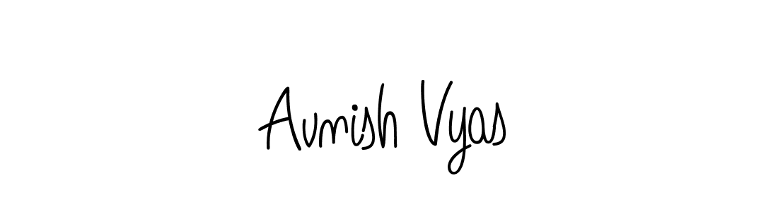 How to make Avnish Vyas signature? Angelique-Rose-font-FFP is a professional autograph style. Create handwritten signature for Avnish Vyas name. Avnish Vyas signature style 5 images and pictures png
