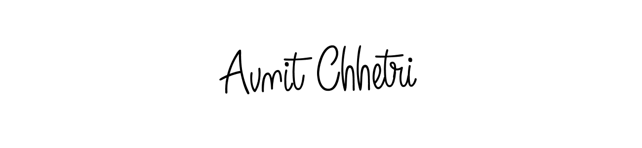 The best way (Angelique-Rose-font-FFP) to make a short signature is to pick only two or three words in your name. The name Avnit Chhetri include a total of six letters. For converting this name. Avnit Chhetri signature style 5 images and pictures png