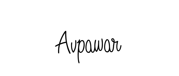 How to make Avpawar name signature. Use Angelique-Rose-font-FFP style for creating short signs online. This is the latest handwritten sign. Avpawar signature style 5 images and pictures png