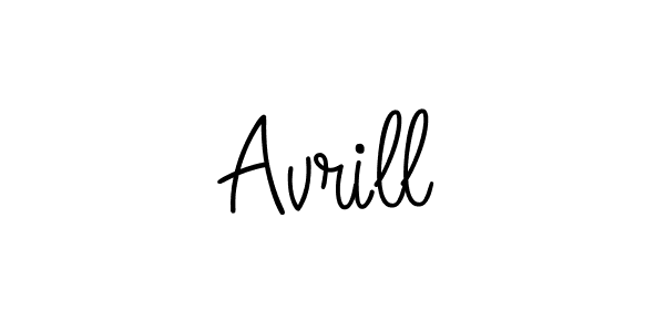 Create a beautiful signature design for name Avrill. With this signature (Angelique-Rose-font-FFP) fonts, you can make a handwritten signature for free. Avrill signature style 5 images and pictures png