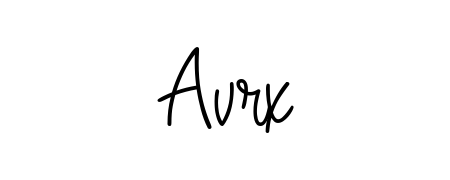 The Angelique-Rose-font-FFP handwriting style adds charm and authenticity to name Avrx. A wonderful choice for personal thank-you notes. Avrx signature style 5 images and pictures png